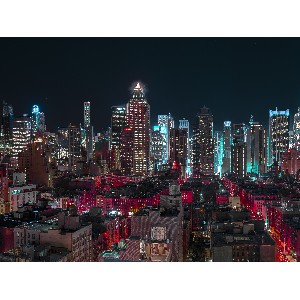 New York by night