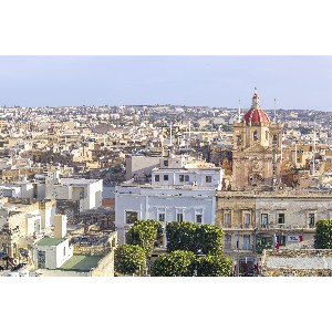 The view of Gozo from Cittadella